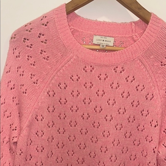 Lucky Brand Pink Knit Sweater - Picture 4 of 7